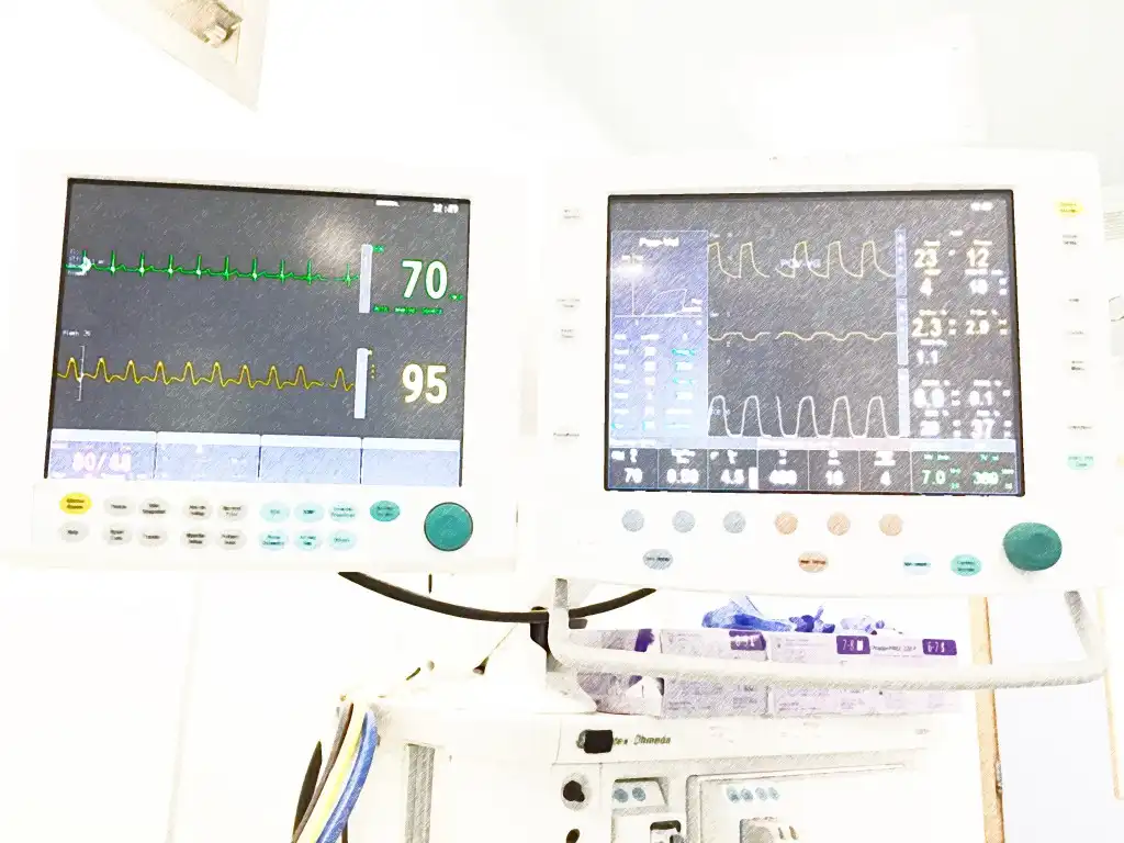 Background image of anaesthetic machine